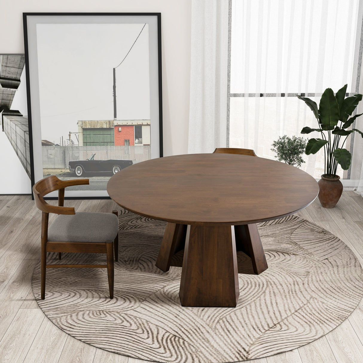 Bolton - Round Dining Table - Walnut by Couch.com