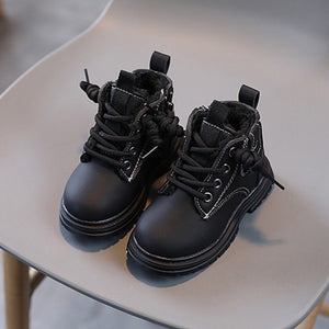 Baby Soft Bottom Short Boots High-top With Velvet Thickening Thermal Cotton Shoes