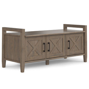 Ela - Entryway Storage Bench - Smoky Brown by Couch.com