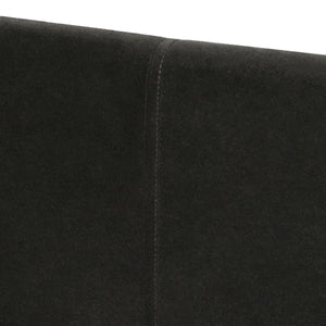 David - King Tufted Wingback Bed - Dark Charcoal Gray by Couch.com