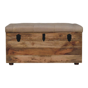 Buffalo - Artisan Furniture Leather Storage Trunk by Couch.com