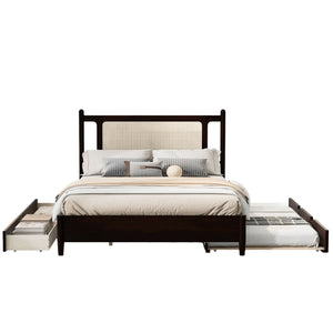 Platform Bed With 2 Big Drawers & Trundle by Couch.com