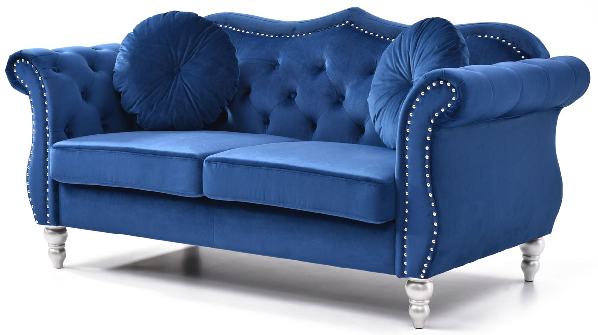 Stylish Flared Arm Loveseat by Couch.com