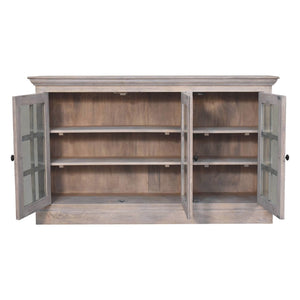 Triple Glazed Cabinet - Gray