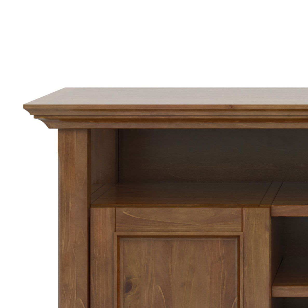 Amherst - TV Media Stand - Medium Saddle Brown by Couch.com