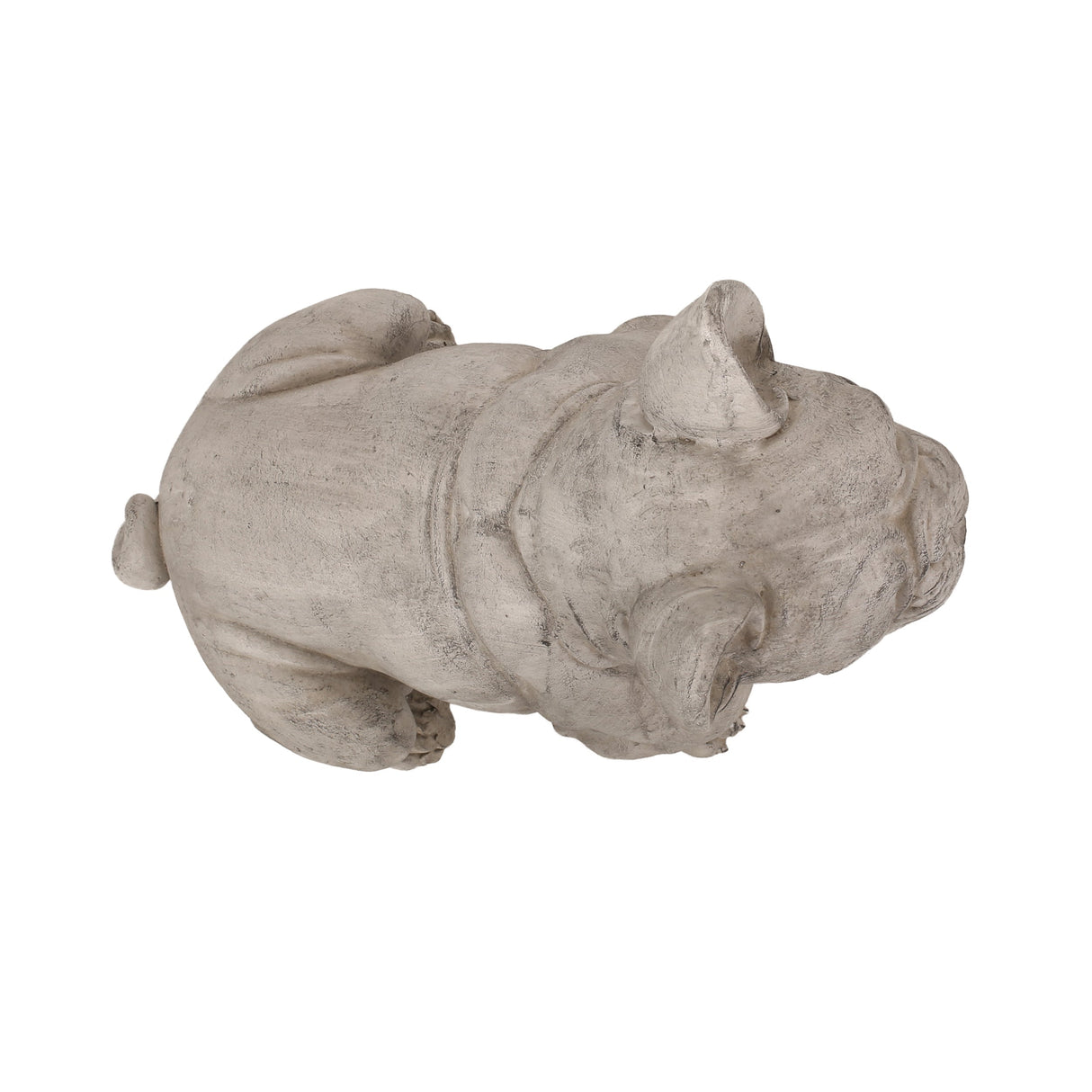 Dog Garden Sculpture, Outdoor French Bulldog Garden Statue, Rustic White