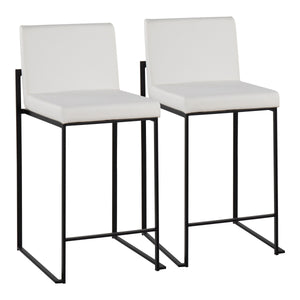 Fuji - Contemporary Modern Elegance, High Back Counter Stool by Couch.com