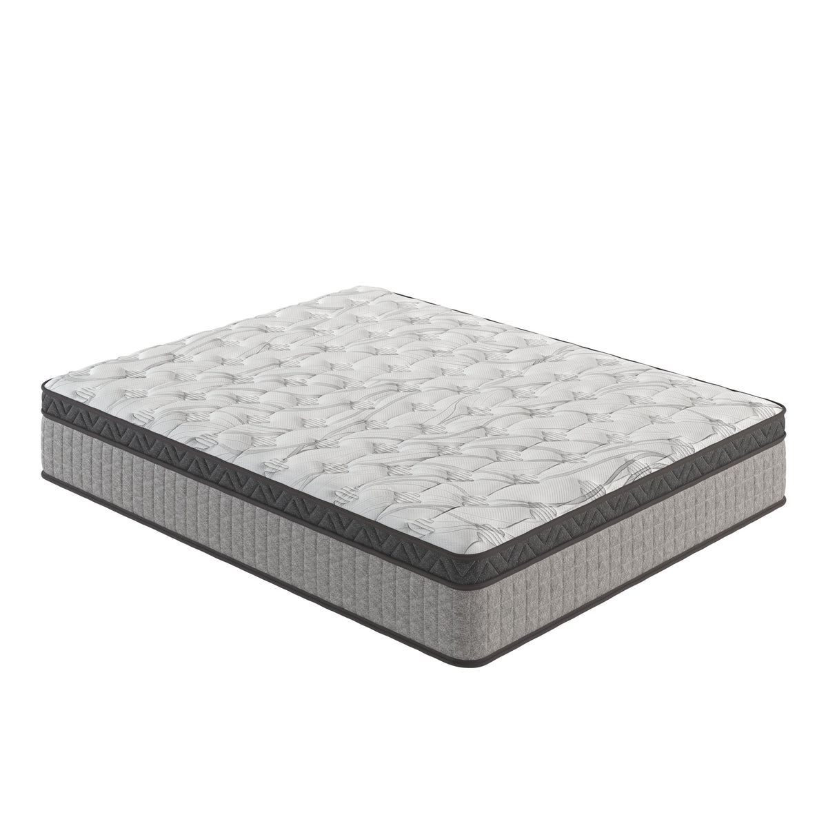 10" Diamond Innerspring Hybrid And Cooling Gel Memory Foam Mattress, High Quality, Pressure Relief, And Motion Isolation by Couch.com