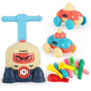 Power Balloon Launch Tower Toy Puzzle  Education Inertia Air Power Balloon Car Science Experimen Toy For Children Gift