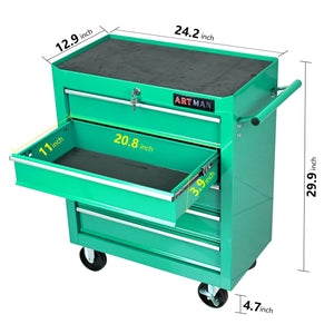 Multifunctional Tool Cart With Wheels And Drawers by Couch.com