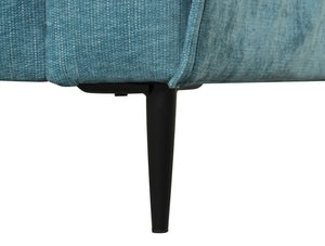 Valentina - Chenille Chair With Metal Legs And Throw Pillow by Couch.com