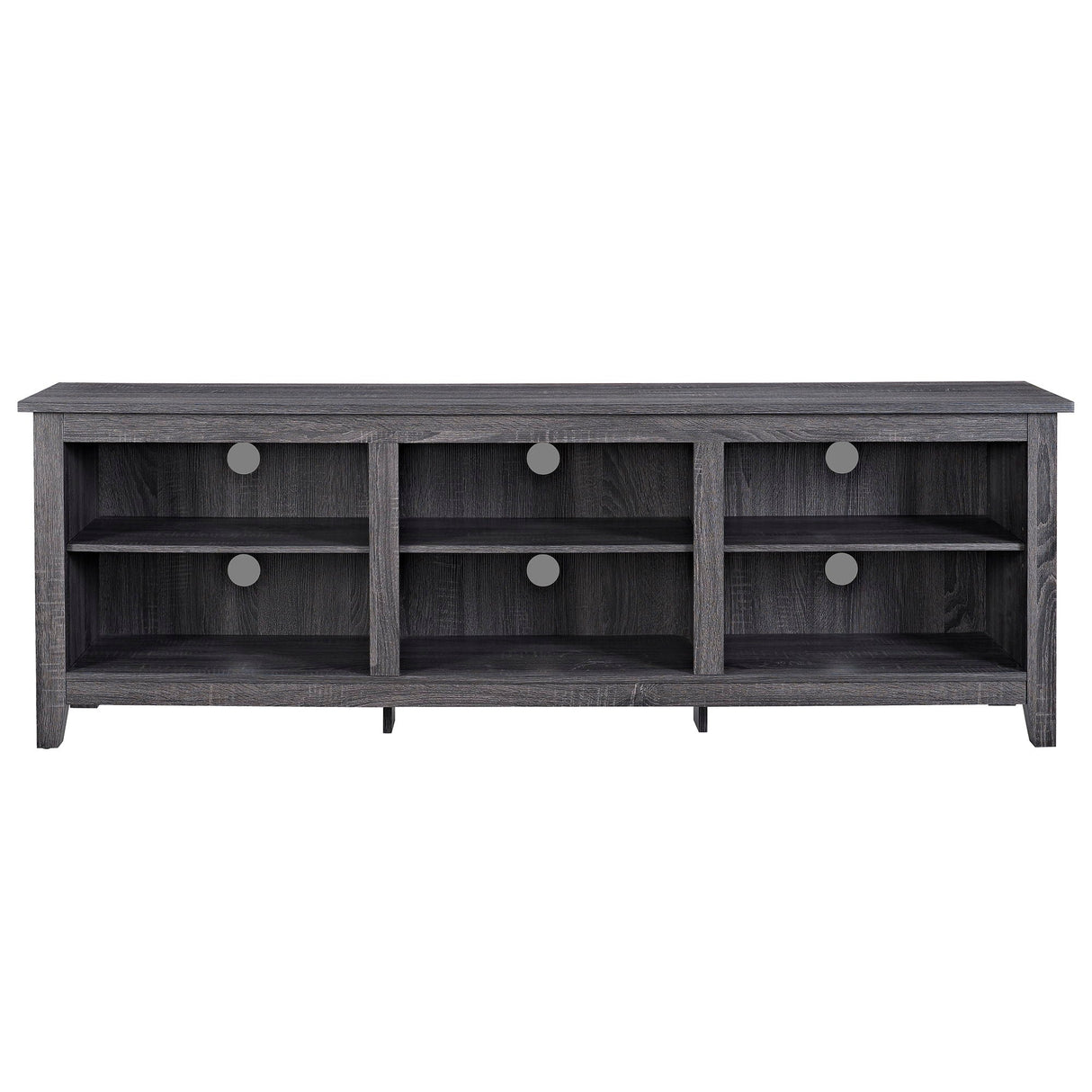 Modern Transitional 3 Shelf Open Storage 70" TV Stand For 80" TVs by Couch.com