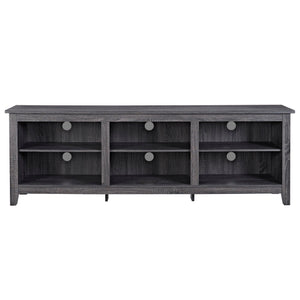 Modern Transitional 3 Shelf Open Storage 70" TV Stand For 80" TVs by Couch.com