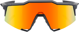 100% Speedcraft Sunglasses - Black - Red Mirror 60007-00008