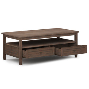 Warm Shaker - Coffee Table - Farmhouse Brown by Couch.com
