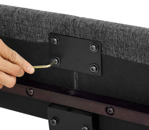 Boucle Upholstered Platform Bed by Couch.com