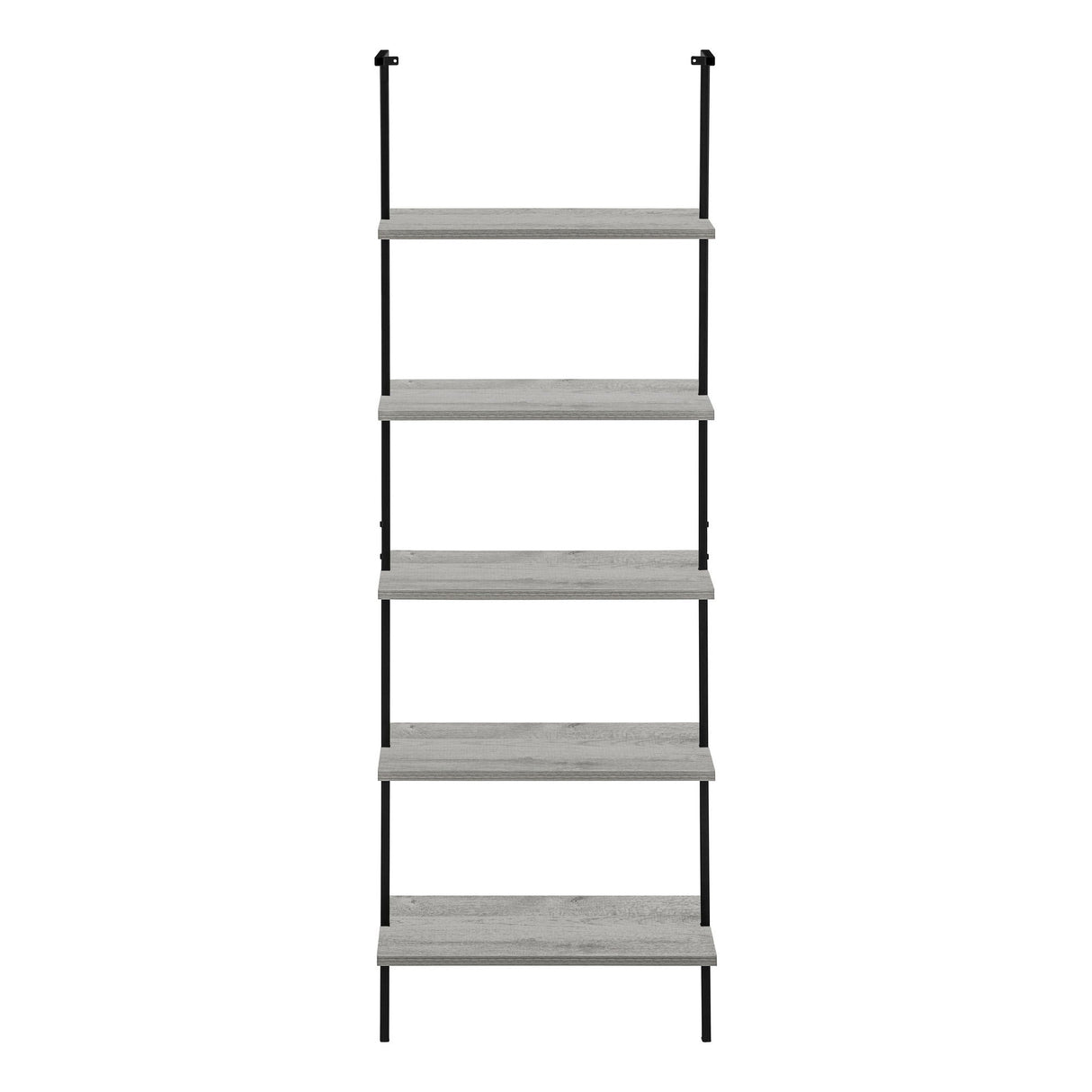 Bookshelf, Bookcase, Etagere, Ladder, 5 Tier, For Office, Marble Look Contemporary & Modern by Couch.com
