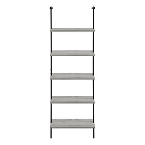 Bookshelf, Bookcase, Etagere, Ladder, 5 Tier, For Office, Marble Look Contemporary & Modern by Couch.com