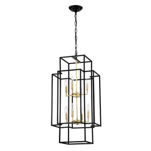 8 Light Lantern Chandelier Lighting, Entryway Chandeliers For High Ceilings, Chandeliers For Dining Room, Foyer, Entry, Staircase, Hallway, Height Adjustable (E12 Bulbs Not Included) by Couch.com
