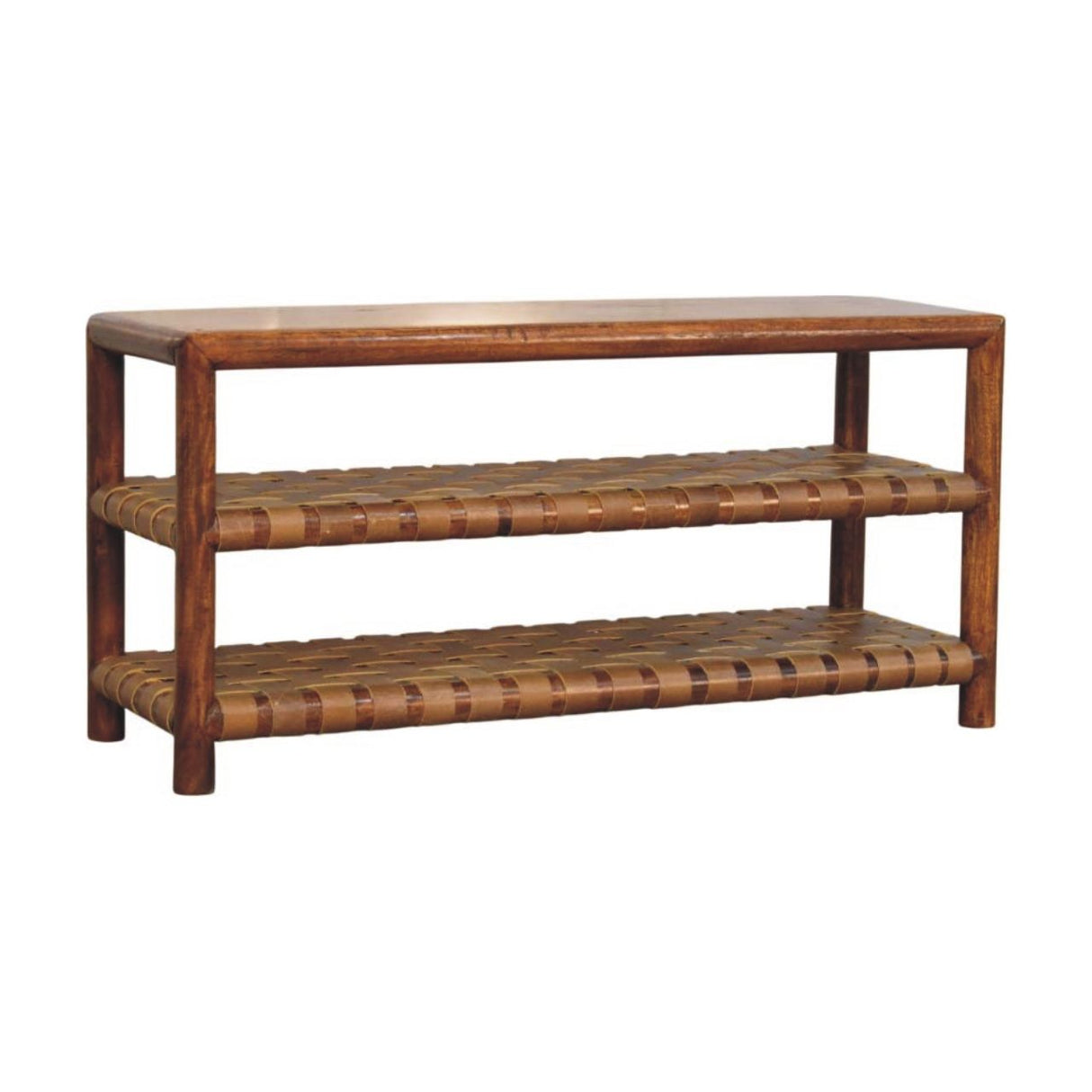 Regency Woven 2 Slot Shoe Rack - Brown by Couch.com