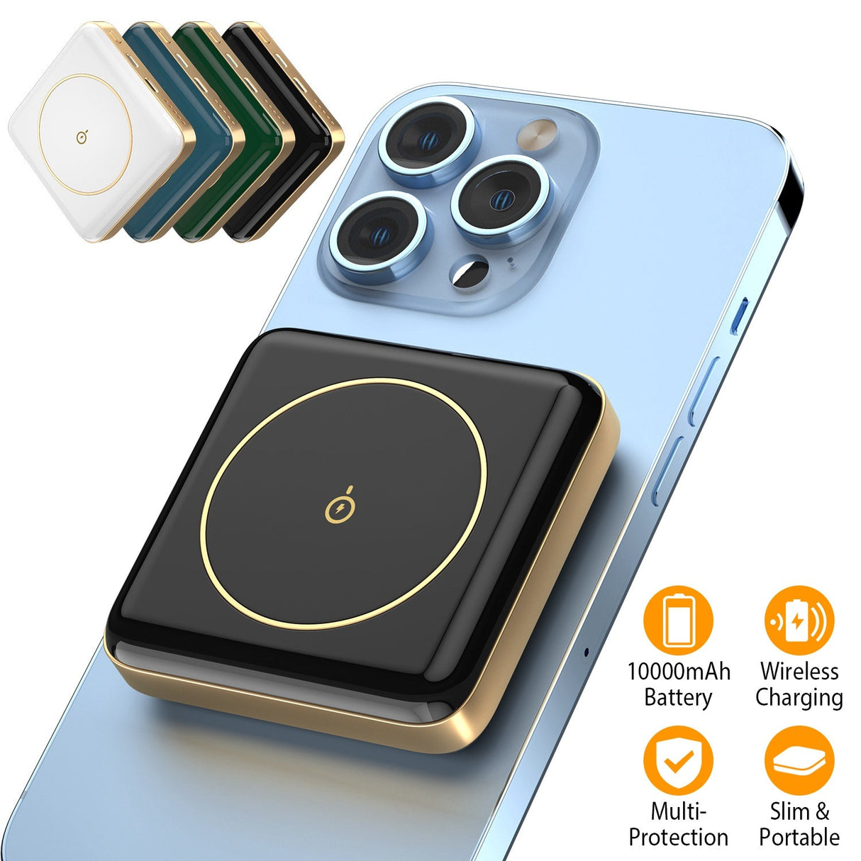 Magnetic Wireless Power Bank 10000mAh by DirectDeals