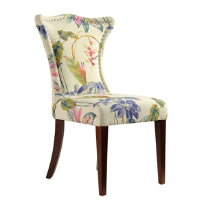 Paradise - Upholstered Accent Chair Printed On - Off-White Floral by Couch.com