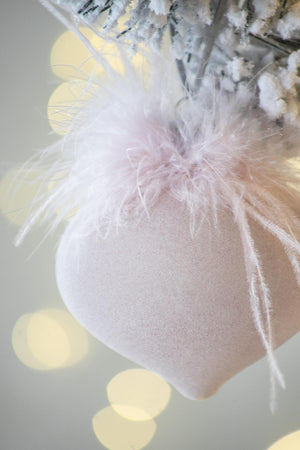 Christmas Ball Ornaments, Glass Decorative Hanging Ball Christmas Tree Ornaments For Holiday Party Decorations (Set of 6) - Pink by Couch.com