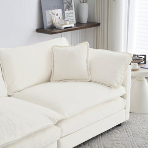 Modular Sectional Sofa for Living Room, U Shaped Couch 5 Seater Convertible with Ottoman