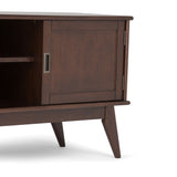 Draper - Handcrafted Mid Century Low TV Media Stand by Couch.com