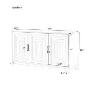 TV Stand for TVs up to 65 Inches, Modern Entertainment Center Media Console
