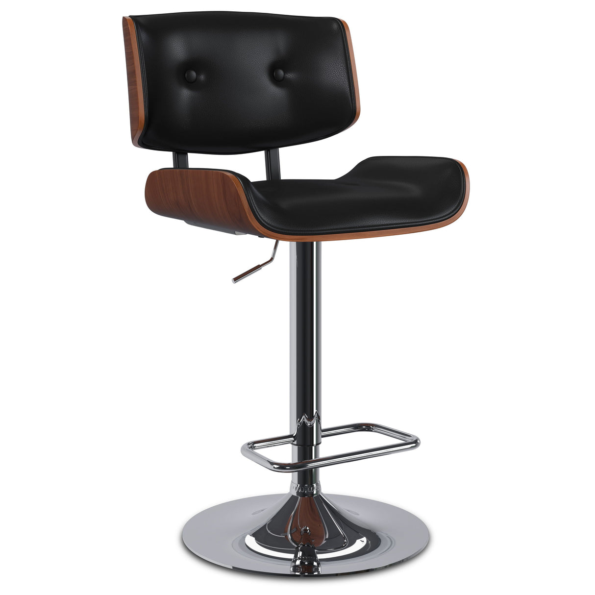 Holland - Adjustable Swivel Bar Stool - Black by Couch.com