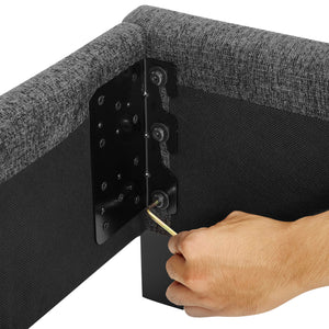 Squares Upholstered Platform Bed by Couch.com