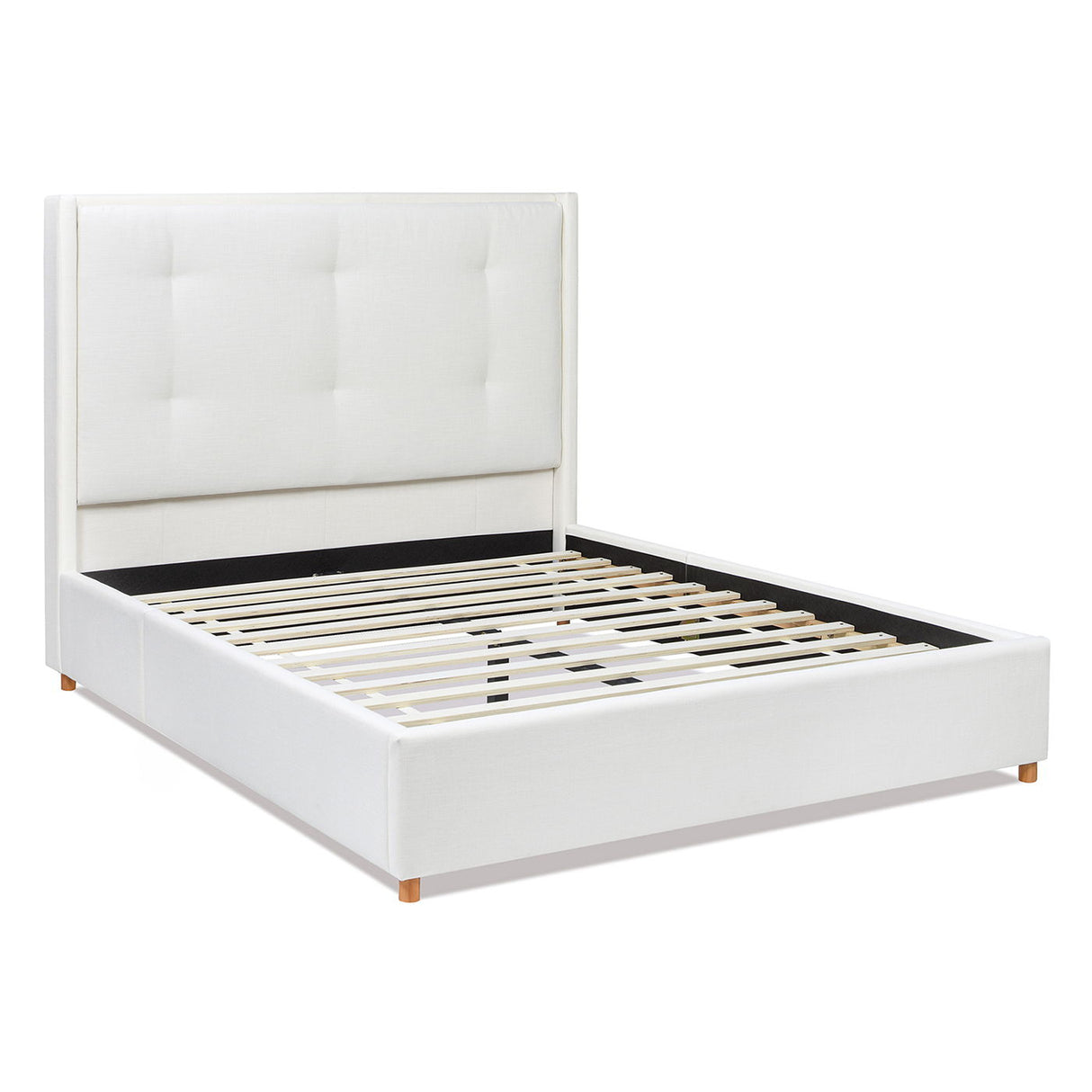 Miramar - Cushion Back Headboard Platform Bed Frame by Couch.com