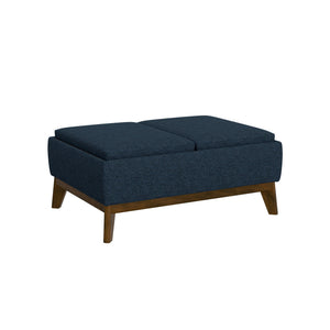 Reversible Tray Ottoman - Blue