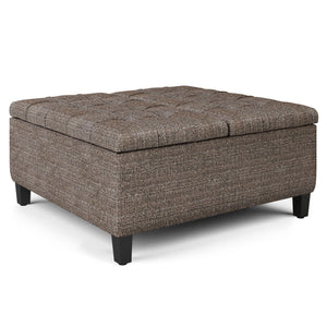 Harrison - Upholstered Coffee Table Storage Ottoman by Couch.com
