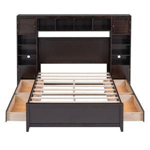 Bed With All In One Cabinet And Shelf by Couch.com