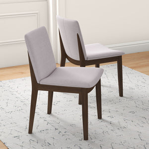 Laura - Mid-Century Modern Solid Wood Dining Chair (Set of 2) by Couch.com