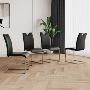 Modern Dining Chairs With Padded Seat And Metal Legs by Couch.com