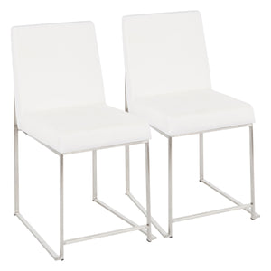 Fuji - Contemporary Modern Elegance High Back Dining Chair (Set of 2) by Couch.com