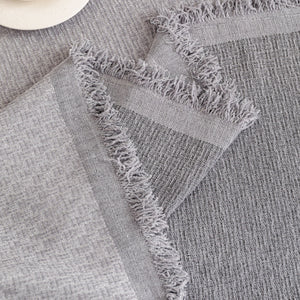 Textured Woven Modern Sofa Cover, Natural Blend Decorative Couch Throw Blanket