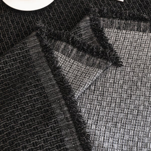 Textured Woven Modern Sofa Cover, Natural Blend Decorative Couch Throw Blanket