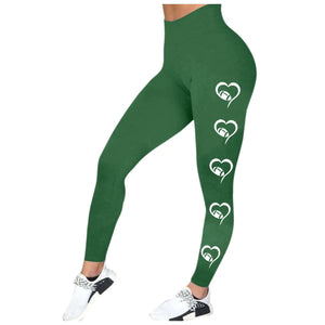 Mgoohoen Football Leggings for Women High Waisted Pants for Women Tummy Control Leggings Yoga Pants Soft Buttery Tights