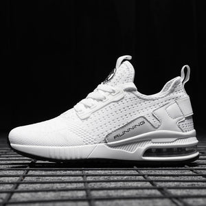Womens Light Weight Running Sneakers Air Sole Breathable High Quality Sport Women Mesh Running Casual Slip On Flats Comfortable Walking Air Cushion Sneakers
