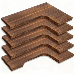 Rustic Corner Floating Shelves Set of 5 – Wall Mounted Wood Shelves