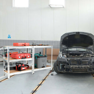 5-Tier Steel Shelving Unit Storage Shelves Heavy Duty Storage Rack-Silver