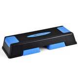 Aerobic Exercise Stepper Trainer with Adjustable Height 5 Inch- 7 Inch- 9 Inch-Blue