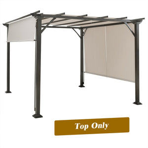 16' x 4' 2Pcs Universal Replacement Canopy for Pergola Structure Sun Awning