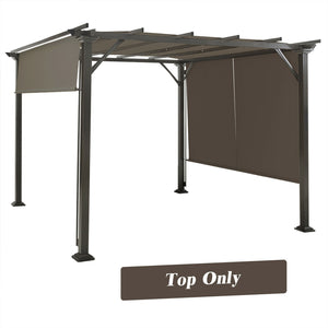 16' x 4' 2Pcs Universal Replacement Canopy for Pergola Structure Sun Awning