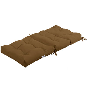 22 x 44 Inch Tufted Outdoor Patio Chair Seating Pad-Blue