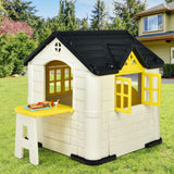 Kid ™s Playhouse Pretend Toy House For Boys and Girls 7 Pieces Toy Set-Pink